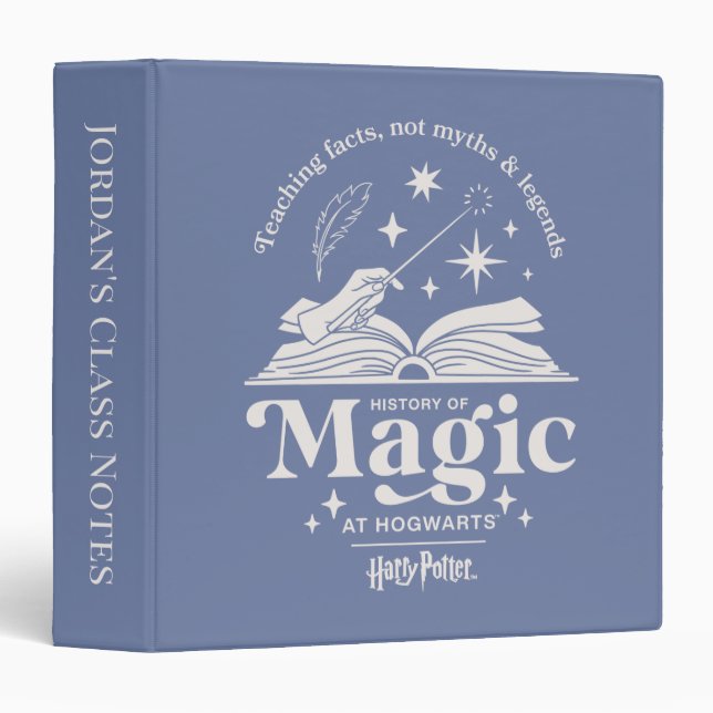 History of Magic at HOGWARTS™ 3 Ring Binder (Front/Spine)