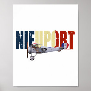 History Of War Nieuport French Fighter Aircraft Poster