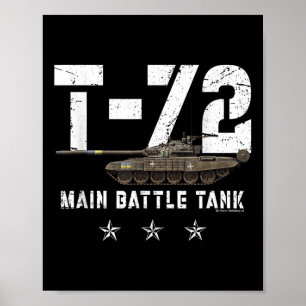 History Of War T 72 Main Battle Tank  Poster