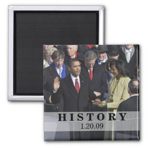 HISTORY President Obama Inauguration Ceremony Magnet