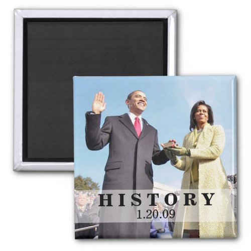 HISTORY President Obama Inauguration Magnet