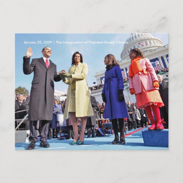 HISTORY: President Obama's Inauguration Ceremony Postcard (Front)
