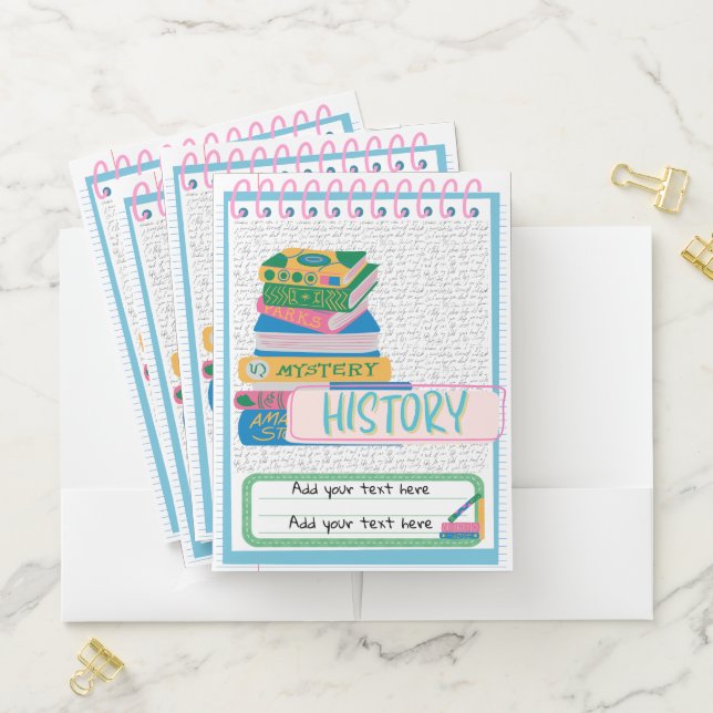 History School Subject Pocket Folder (In Situ)