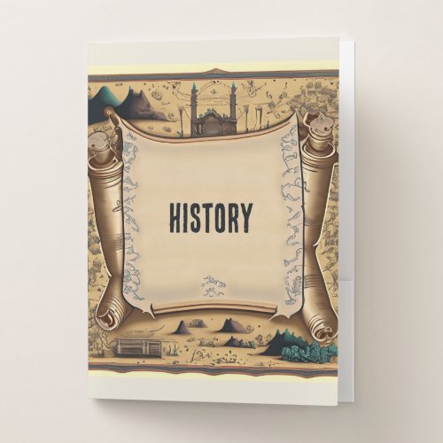 History School Subject Pocket Folder