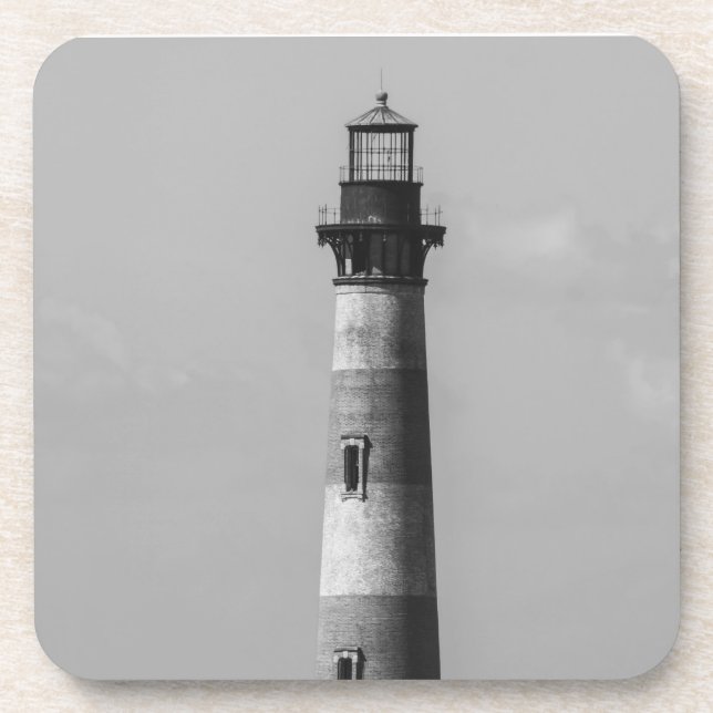 History Stands Tall Grayscale Beverage Coaster (Front)