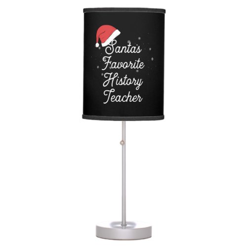 History Teacher Christmas Table Lamp