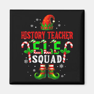 History Teacher Elf Squad Xmas Elf Hat Scute Ss Cu Magnet