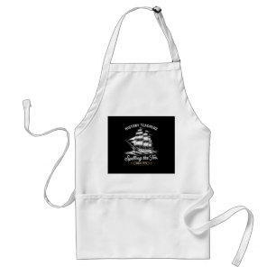History Teacher Funny Saying Spilling Tea Since 17 Adult Apron