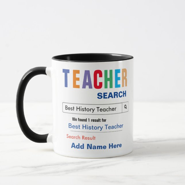 History Teacher Gift Mug (Left)