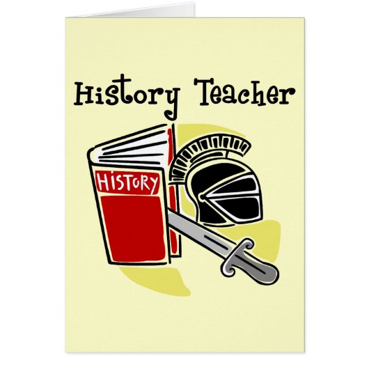 History Teacher Gifts Cards (Front)