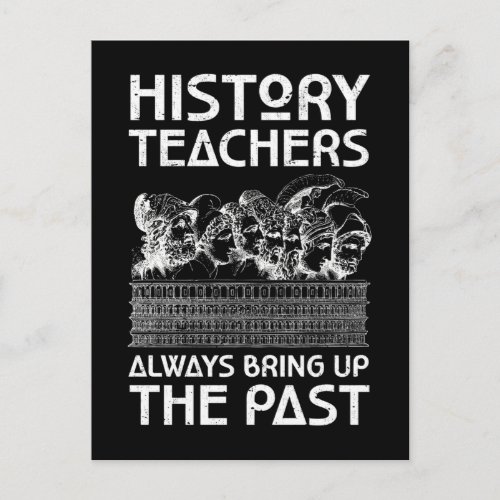 History Teacher Past Funny Historian Postcard