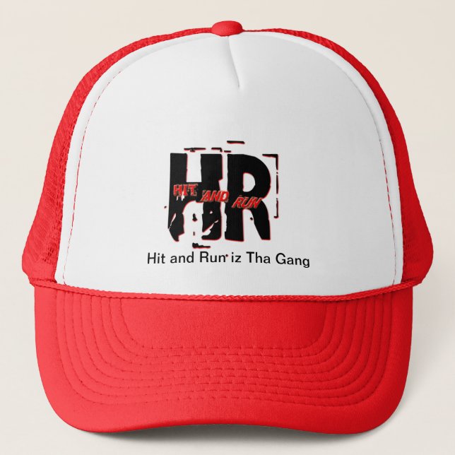 Hit and Run footwear Trucker Hat (Front)