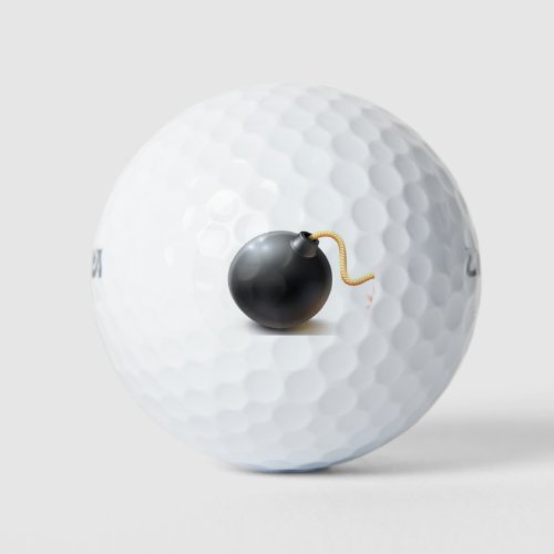 Hit bombs all day with this bomb logo golf ball