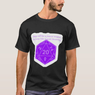 Hit It with Dexterity-Purple T-Shirt