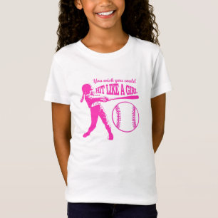 Hit Like A Girl - Baseball T T-Shirt
