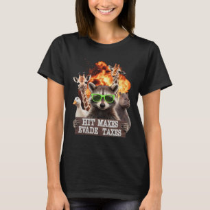 Hit Maxes Evade Taxes Funny Gym Bodybuilding Lifti T-Shirt