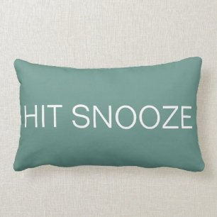 Hit Snooze - Beryl Green Lumbar Pillow