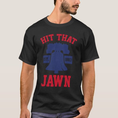 Hit That Jawn Vintage Philadelphia Philly Baseball T_Shirt