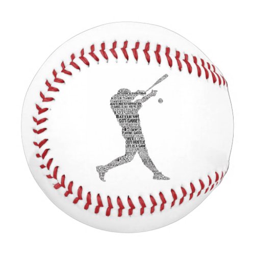 Hit the Home Run Baseball Motivational Word Art