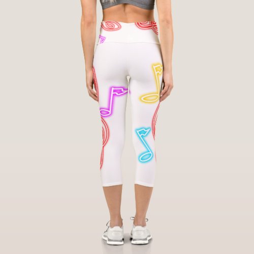 Hit the Right Note with Our Musical Capri Leggings