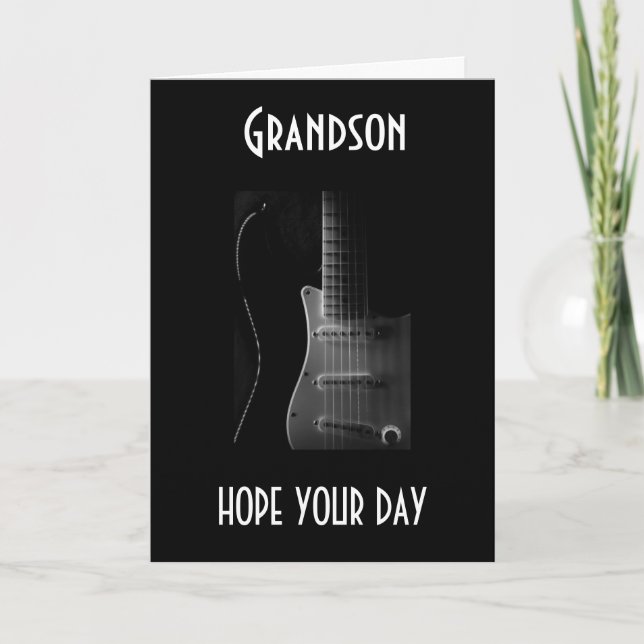 HIT THE RIGHT NOTES ON YOUR BIRTHDAY **GRANDSON** (Front)