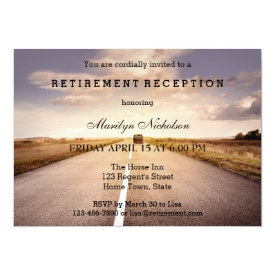 Hit the Road Country Retirement Party Invitation