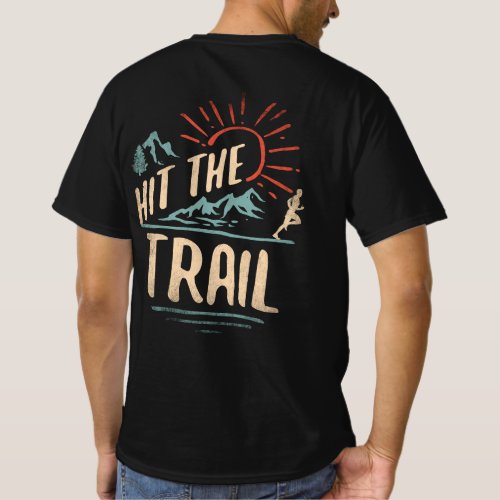 Hit the Trail Runner _ Retro Style Vintage Running T_Shirt