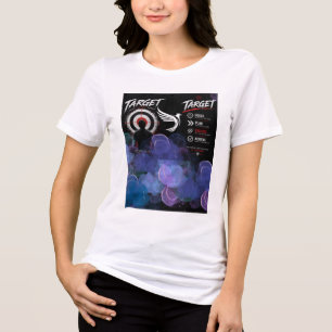 Hit Your Target Motivational T-Shirt Tri-Blend Shirt