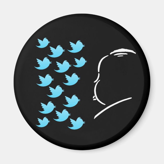 Hitch and Tweets Magnet (Front)