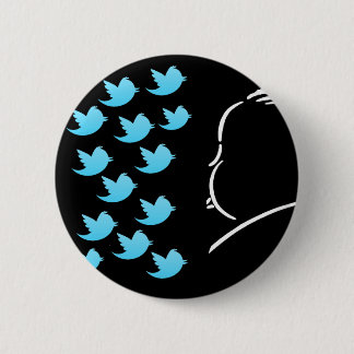 Hitch and Tweets Pinback Button