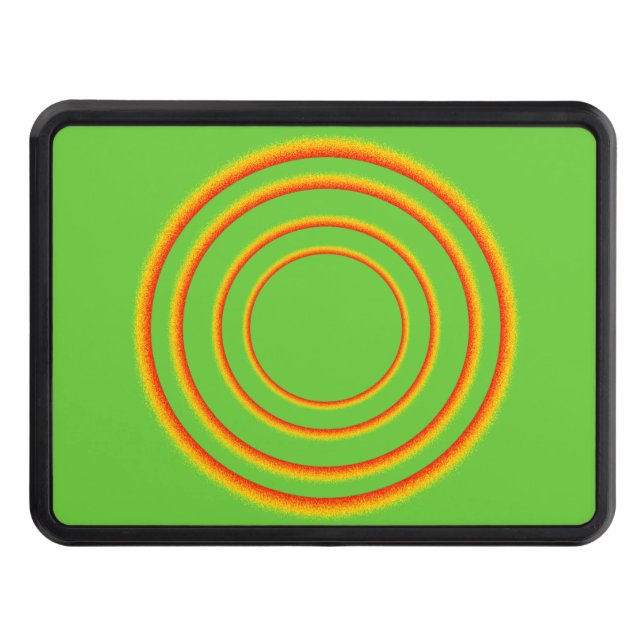 Hitch Cover - Concentric Fire Rings (Front)