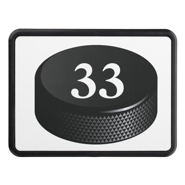 Hitch Cover - Ice Hockey Puck (Front)