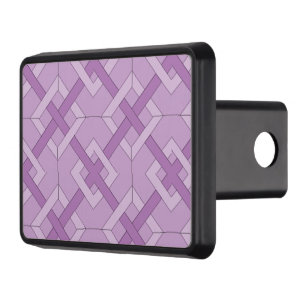 Hitch Cover - Interlocking Squares in Purples