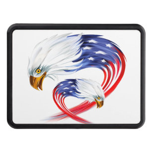 Hitch Cover-Patriotic Eagle Cover