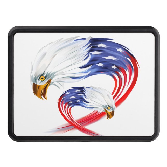 Hitch Cover-Patriotic Eagle Cover (Front)