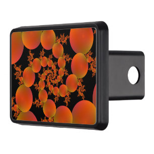 Hitch Cover  Spiral Oranges