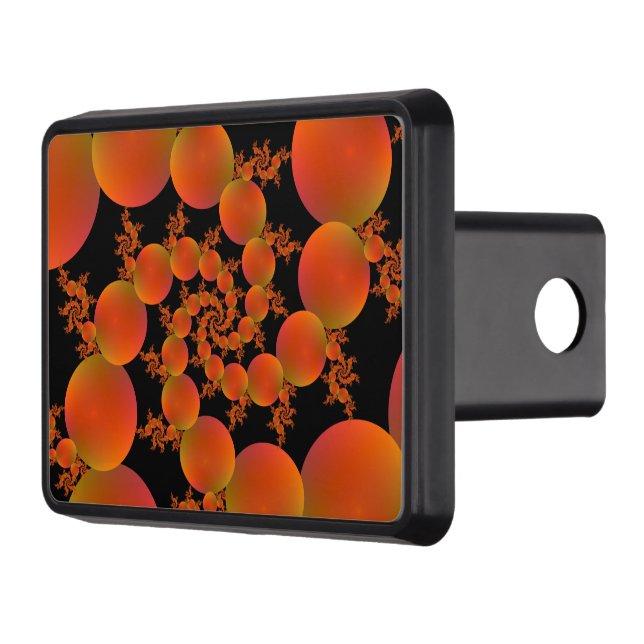 Hitch Cover  Spiral Oranges (Left)