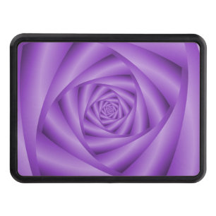 Hitch Cover Violet Spiral