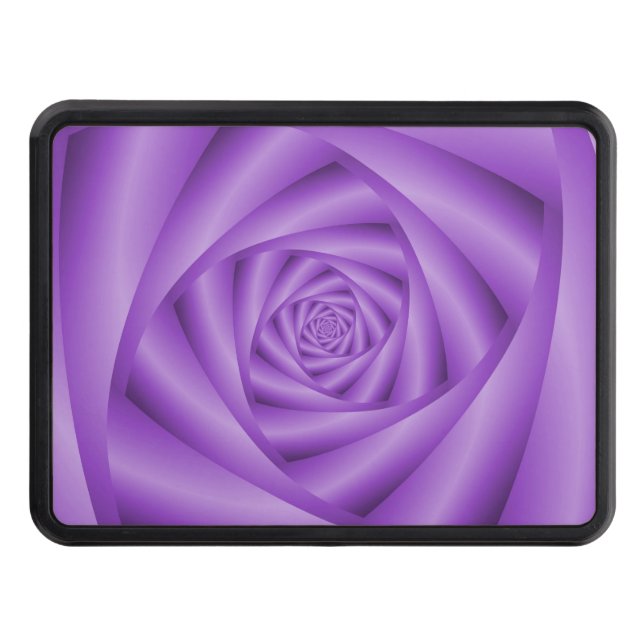 Hitch Cover  Violet Spiral (Front)