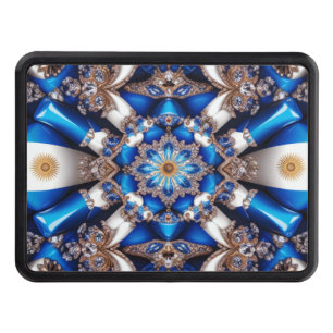 Hitch cover with Argentinian Colors