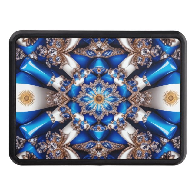Hitch cover with Argentinian Colors (Front)