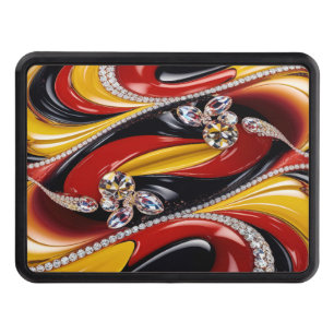 Hitch cover with Belgian Colors