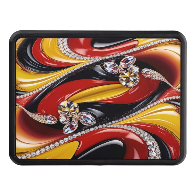 Hitch cover with Belgian Colors (Front)