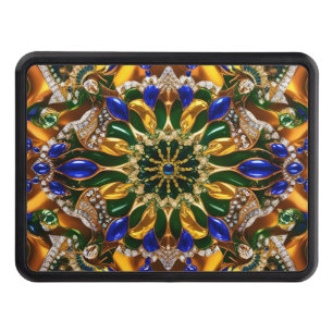 Hitch cover with Brazil Colors