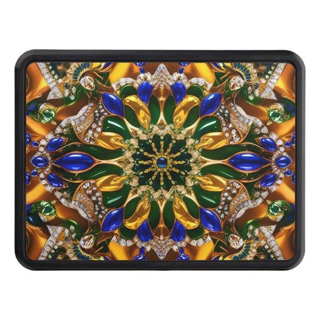 Hitch cover with Brazil Colors (Front)