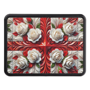 Hitch cover with English Roses Design