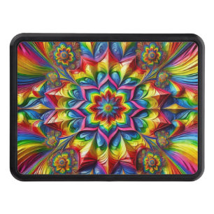 Hitch cover with LGBTQ Colors