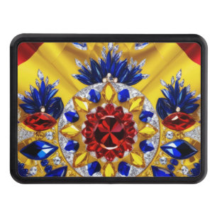 Hitch cover with Romania Colors