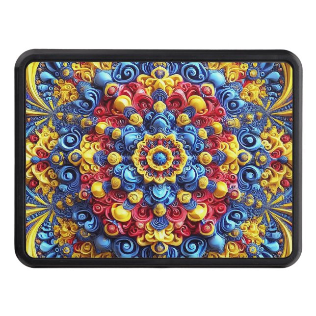 Hitch cover with Romanian Colors (Front)