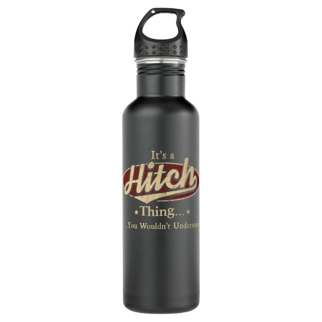Hitch Thing Name Water Bottle (Front)